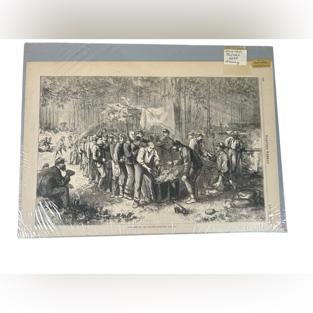 Harpers Weekly illustration August 22, 1863 Army of the Potomac Thomas Nast